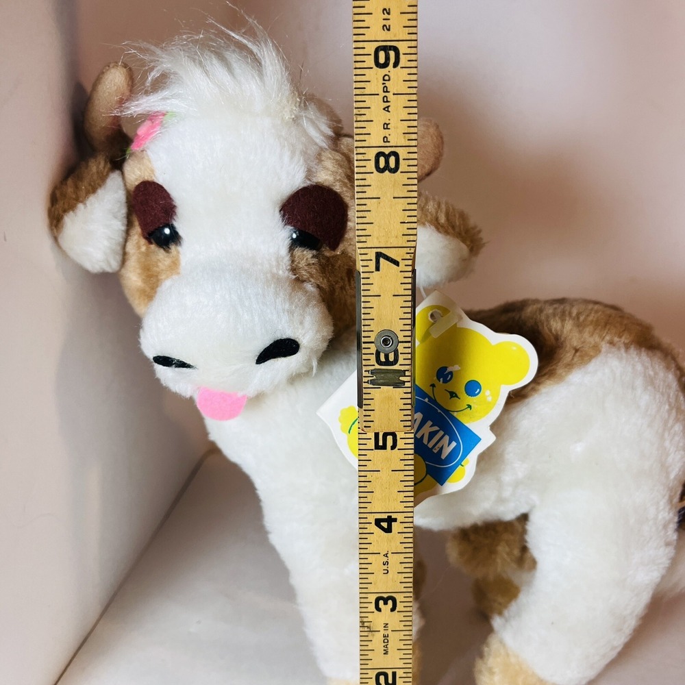 Vintage 1977 Dakin NatureBabies Buttercup Cow Plush 31-1921 With Tags - Picture 8 of 16